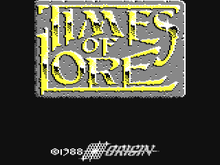 Times Of Lore title screen for Commodore 64